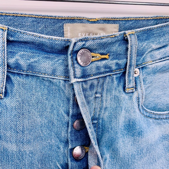 EVERLANE The Way Wide Crop Shorts Womens Size 25 - Picture 3 of 9